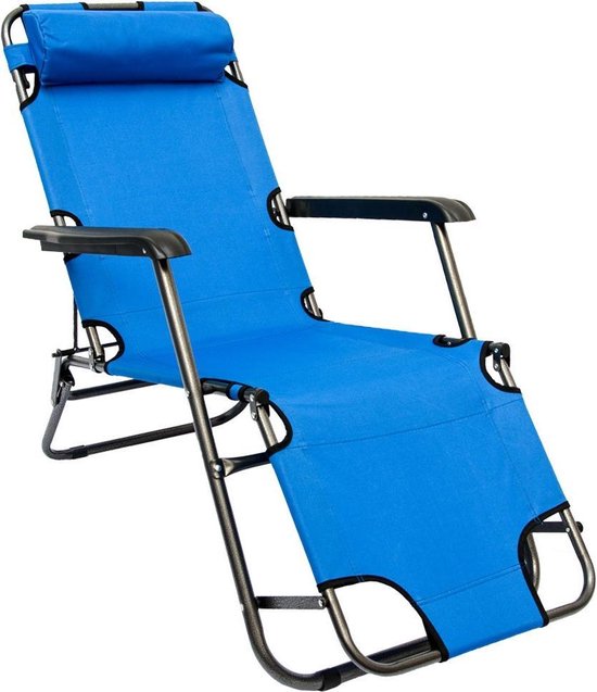 Ligstoel opvouwbaar 155x60cm - lichte Ligbed Relaxstoel Tuinstoel  Campingstoel Strandstoel | bol.com