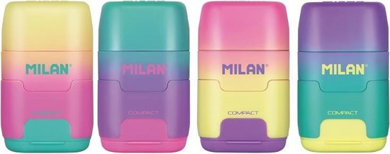 Ounce Van storm Onderscheid Milan Puntenslijper met gum Compact Sunset Edition Miami | bol.com