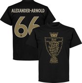 Liverpool Kampioens Trophy 2020 T-Shirt + Alexander Arnold 66 - Zwart - XL