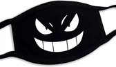 Mobstore - Niet medisch mondkapje wasbaar - Emoji - Katoen - Zwart print