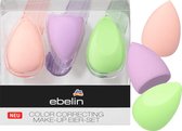 DM Ebelin Beauty Blender | Blender spons voor make-up | Foundation blender | Applicator Make-up | Make-up spons | Make-up Eieren (3 stuks)