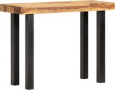 Bijzettafel Massief hout- koffietafel (Incl LW3D Klok) l - coffee table woonkamertafel- Bijzettafel