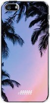 iPhone SE (2016) Hoesje Transparant TPU Case - Sunset Palms #ffffff