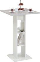 Bijzettafel (Incl LW Led Klok)- Bartafel- accent tafel– Wandtafel