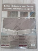Balkon windscherm - balkonscherm  300x69,5 - UV-bestendig-weerbestendig