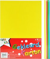 200 x feuilles de carton A5 couleur 160 gr - 200 feuilles de carton à dessin - Carton artisanal / papier craft carton A5 couleur