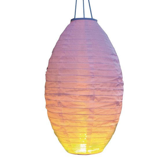 9x lanternes solaires de luxe / lanternes blanches avec effet de flamme réaliste sur l'énergie solaire 30 x 50 cm - éclairage de jardin d'été atmosphérique - lanternes d'extérieur