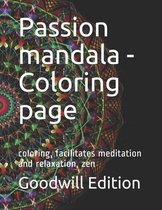 Passion mandala - Coloring page