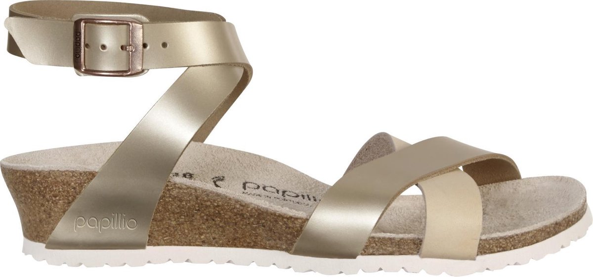 Birkenstock dames sandalen Papillio Frosted metallic rose - maat 42 |  bol.com
