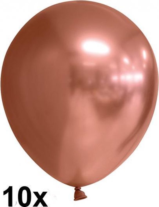 Chrome ballonnen, Koper, 10 stuks, 30 cm