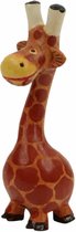 Beeld - Giraffe - Hout - 18x7x6cm - Sarana - Fairtrade Indonesie - Fairtrade