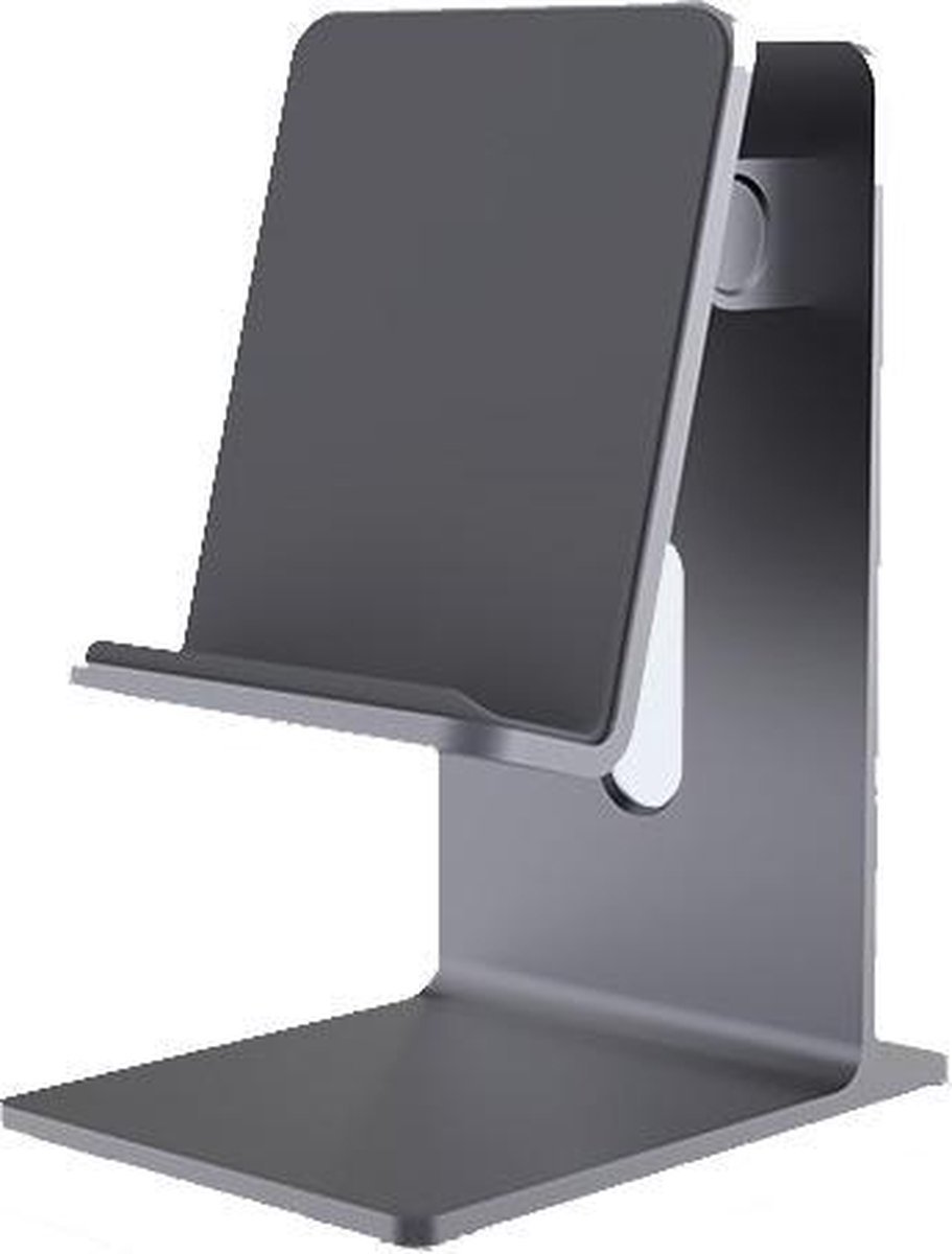Verstelbare aluminium iPad - iPhone - Stand - Tablet - Houder - Smartphone - Standaard - Grijs