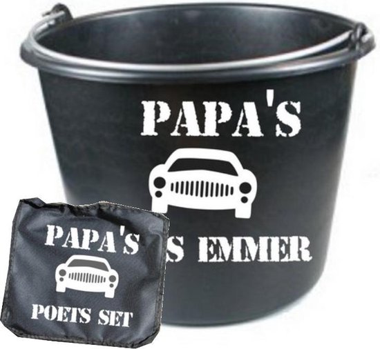 Mellow Smaak Lagere school Papa's poets set - Emmer - auto sponsen - Vaderdag cadeau - Cadeau voor  papa - Papa... | bol.com