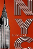 NYC chrysler Building Orange Blank note Book $ir Michael Designer edition