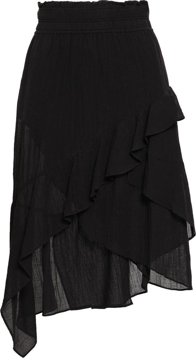 IRO • zwarte asymmetrische rok | bol.com