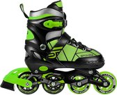 Spokey Inlineskates - Maat 29-33 - Unisex - groen/zwart/grijs