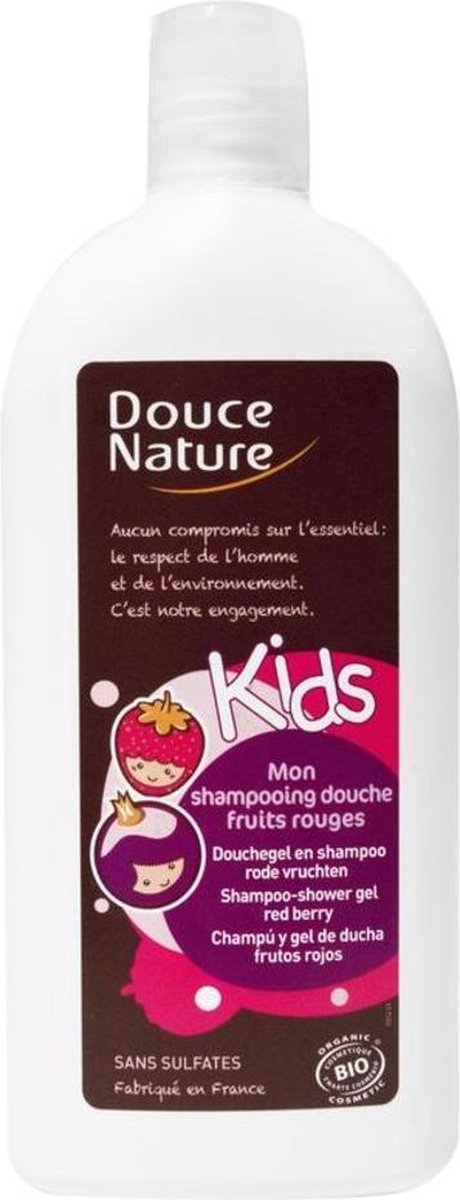 bol.com | Douce Nature Biologische douche & shampoo kids rode vruchten 300  ml