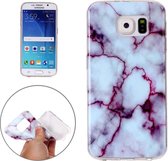 Voor Galaxy S6 / G920 Purple Marbling Pattern Soft TPU Protective Back Cover Case