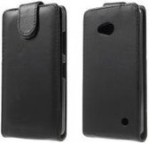 MW Leren Flip Cover Zwart voor Microsoft Lumia 640