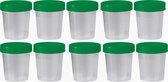 Kleine verf potjes met deksel - 10 stuks - cup - 100 ml - afsluitbaar - anti lek deksel