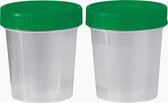 Urine Potjes – 10 Stuks - 100 ML – Afsluitbaar – Herbruikbare Containers