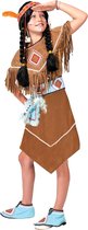 Verkleedpak Indiaanse squaw meisje Pow Wow Girl 128 - Carnavalskleding