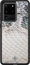 Samsung S20 Ultra hoesje glass - Oh my snake | Samsung Galaxy S20 Ultra  case | Hardcase backcover zwart