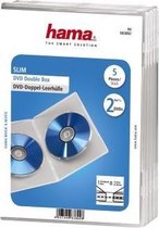 Hama Dubbele DVD Hoes Doorzichtig 5 Stuks