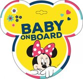 Disney Autobord Minne Mouse Baby On Board! 13 Cm Pvc Geel (en)