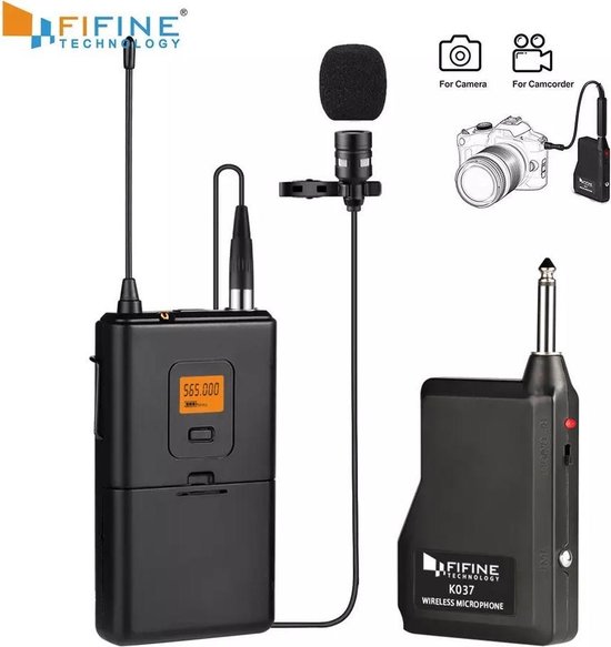 Dasspeld microfoon | Draadloos voor mobiel - videocamera | clip on  spraakmicrofoon |... | bol.com