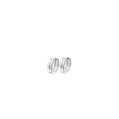 Boucles d' oreilles Yo&No Argent - 3,5 mm 11,5 mm - Boucles Argent Boucles d'oreilles créoles - Rondes - Boucles d'oreilles Femme - Homme - Poli - Mat - Argent 925
