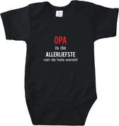 Opa is de liefste van de hele wereld LM 62/68 wit