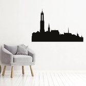 Muursticker Utrecht -  Lichtbruin -  120 x 77 cm  -  woonkamer  steden  alle - Muursticker4Sale