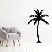 Muursticker Palm Boom - Zwart - 50 x 80 cm - baby en kinderkamer  slaapkamer woonkamer keuken bedrijven