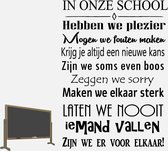 Muursticker In Onze School -  Zwart -  100 x 141 cm  -  nederlandse teksten  bedrijven  alle - Muursticker4Sale