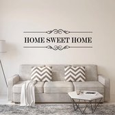 Muursticker Home Sweet Home - Groen - 120 x 36 cm - woonkamer engelse teksten