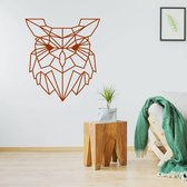 Muursticker Origami Uil -  Lichtbruin -  120 x 132 cm  -  origami  alle  dieren - Muursticker4Sale