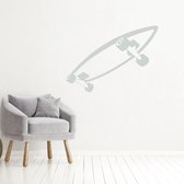 Muursticker Skateboard -  Lichtgrijs -  120 x 87 cm  -  alle muurstickers  baby en kinderkamer - Muursticker4Sale