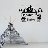 Muursticker Dream Big Little One - Rouge - 60 x 45 cm - Muursticker4Sale