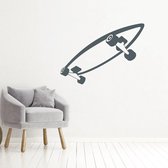 Muursticker Skateboard -  Donkergrijs -  160 x 116 cm  -  alle muurstickers  baby en kinderkamer - Muursticker4Sale