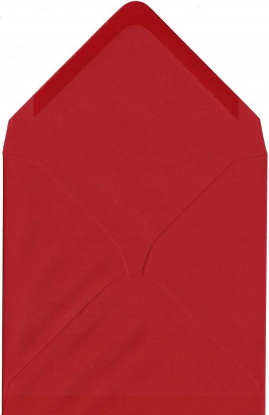 100 enveloppes carrées de luxe - 14x14cm - rouge - 100 grammes