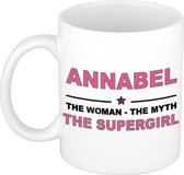 Annabel The woman, The myth the supergirl cadeau koffie mok / thee beker 300 ml