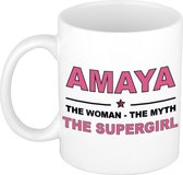 Amaya The woman, The myth the supergirl cadeau koffie mok / thee beker 300 ml