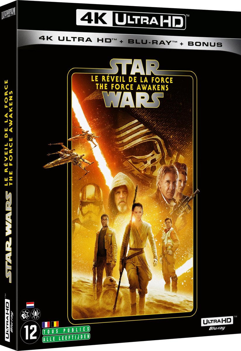 Star Wars Episode VII: The Force Awakens (4K Ultra HD Blu-ray) (Import zonder NL)-