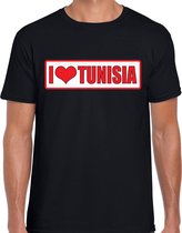 I love Tunisia / Tunesie landen t-shirt zwart heren 2XL