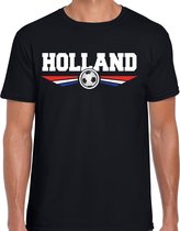 Holland landen / voetbal t-shirt zwart heren L