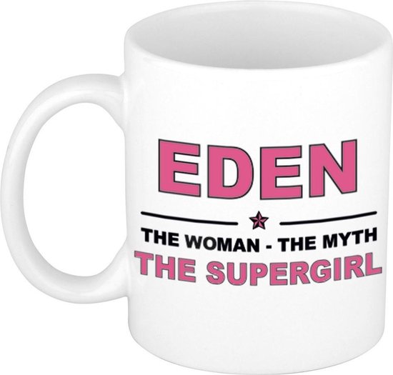 Eden The woman, The myth the supergirl cadeau koffie mok / thee beker 300 ml