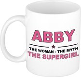 Abby The woman, The myth the supergirl cadeau koffie mok / thee beker 300 ml