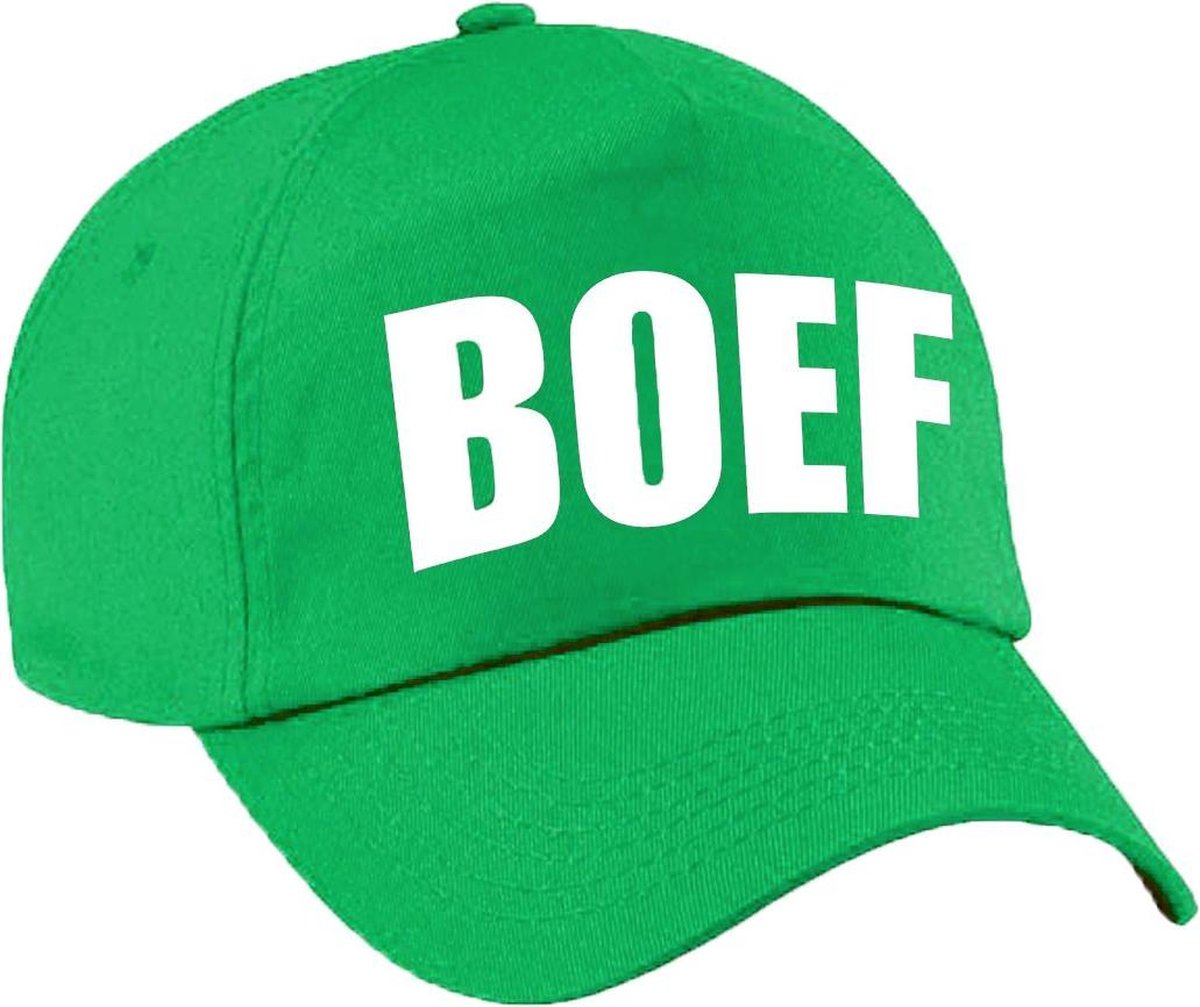geluk januari vertel het me Verkleed Boef pet / baseball cap groen voor dames en heren -  verkleedhoofddeksel /... | bol.com