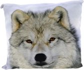 Buitenkussen Sierkussen Wolf Weerbestendig polyester 49x49cm